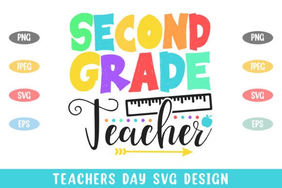 2nd Grade Teacher Colorful Teachers Day Review