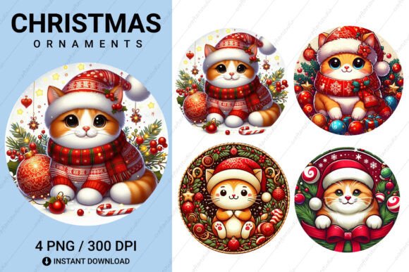 4 Christmas Cat Ornament Sublimation Review