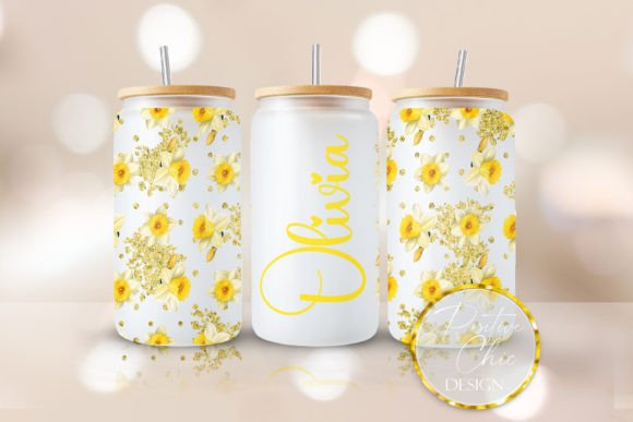 Custom Name Daffodils Libbey Glass Wrap Review