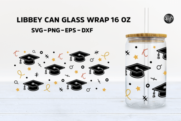 Graduation Can Glass Wrap 16oz Libbey Review