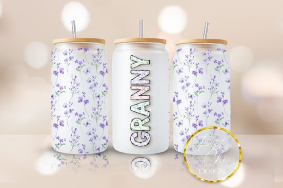 Granny Libbey Can Wrap Floral UVDTF PNG Review