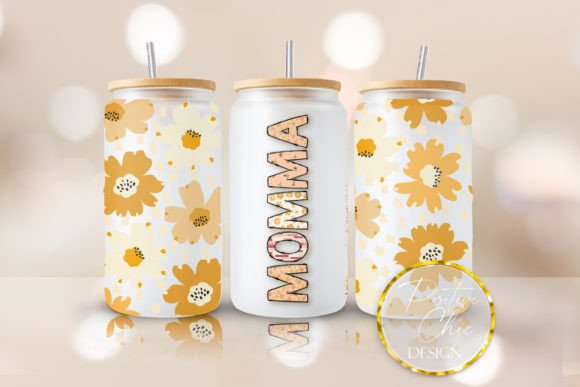 Momma Libbey Can Glass Floral UVDTF Wrap Review