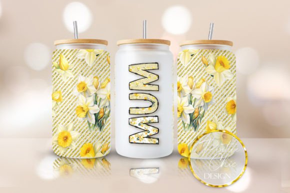 Mum Floral Libbey Can Wrap PNG UVDTF Review