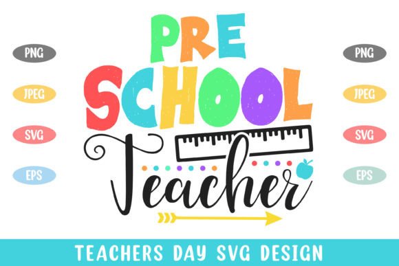 Pre School Teacher Colorful Teachers Day Embroidery Review