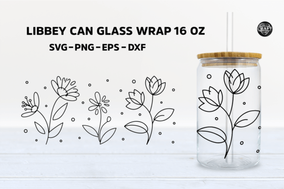 Spring Floral Libbey Can Glass Wrap 16oz Review