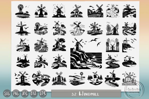 Windmill Landscape Embroidery Design Review
